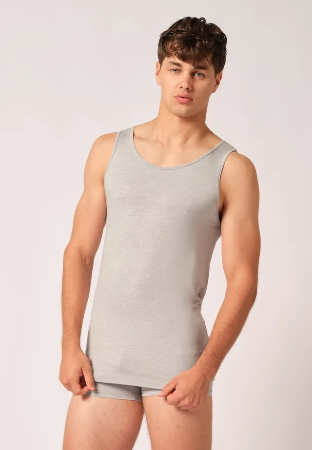 skiny-bamboo-deluxe-tank-top-herren-unterhemd-rmellos image 1