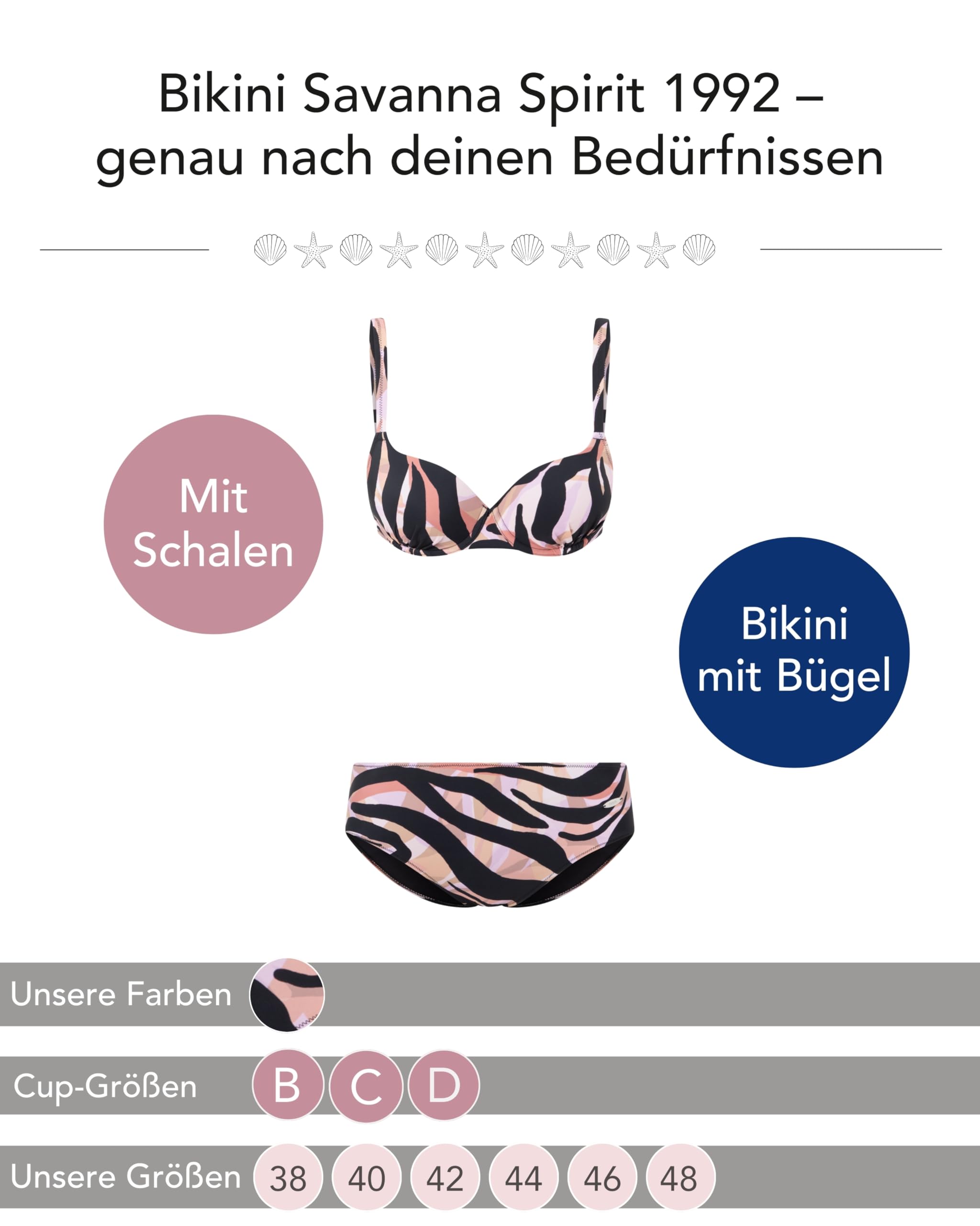 susa-savanna-spirit-1992-bikini-mit-b-gel-und-schalen-black-print image 2