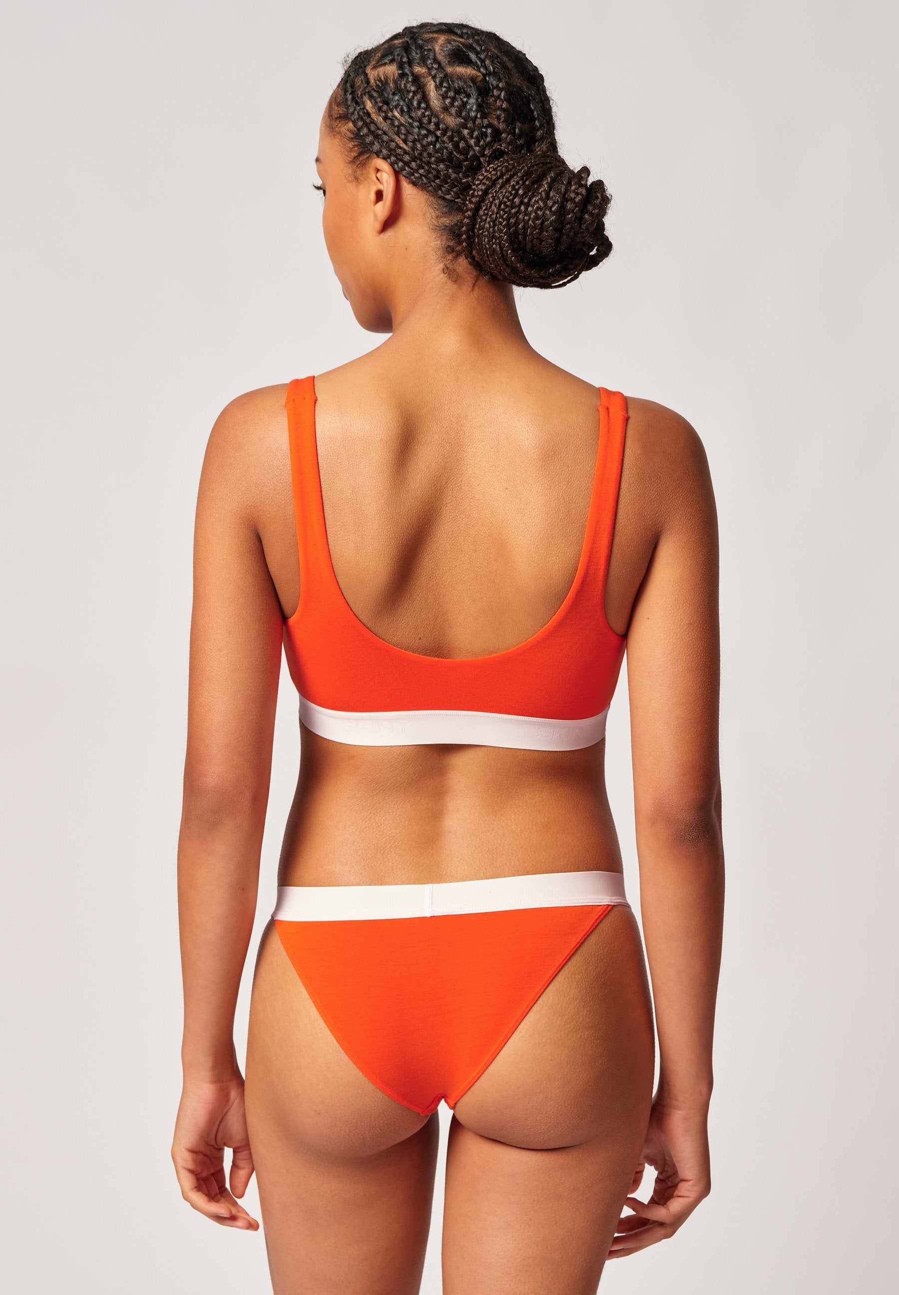 skiny-cotton-retro-crop-top-bustier-mit-herausnehmbaren-pads image 2