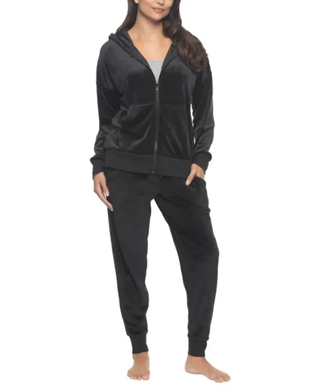 felina-damen-velours-trainingsanzug-2-teilig-hoodie-jogger image 1