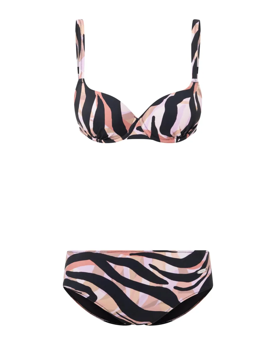 susa-savanna-spirit-1992-bikini-mit-b-gel-und-schalen-black-print image 1