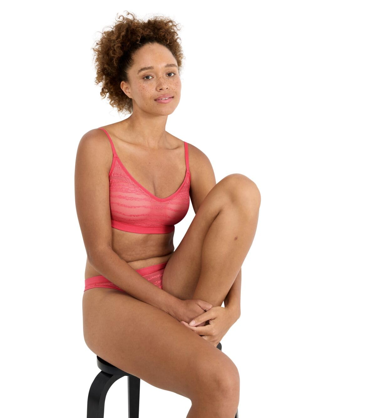sloggi-free-evolve-pu-lace-push-up-bh-flamingo image 3