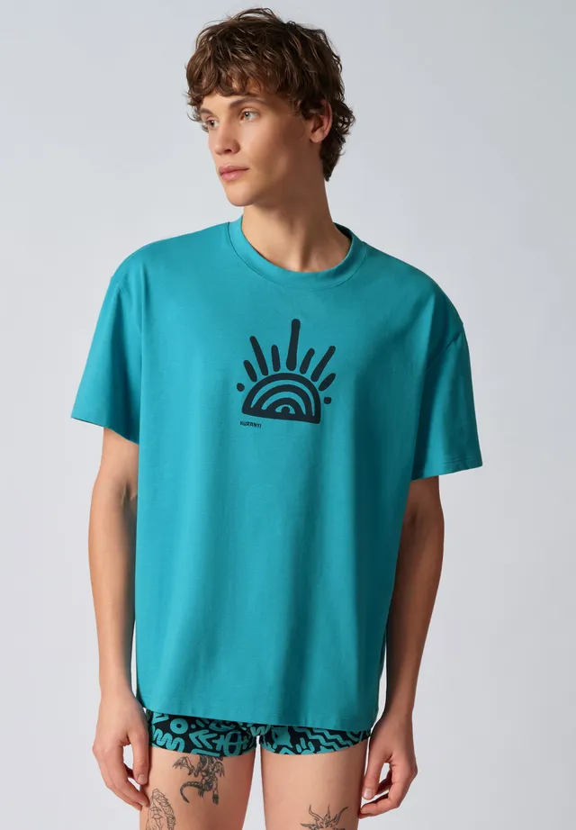 skiny-premium-heavy-tee-shirt-kurzarm-100-baumwolle-oversized image 1