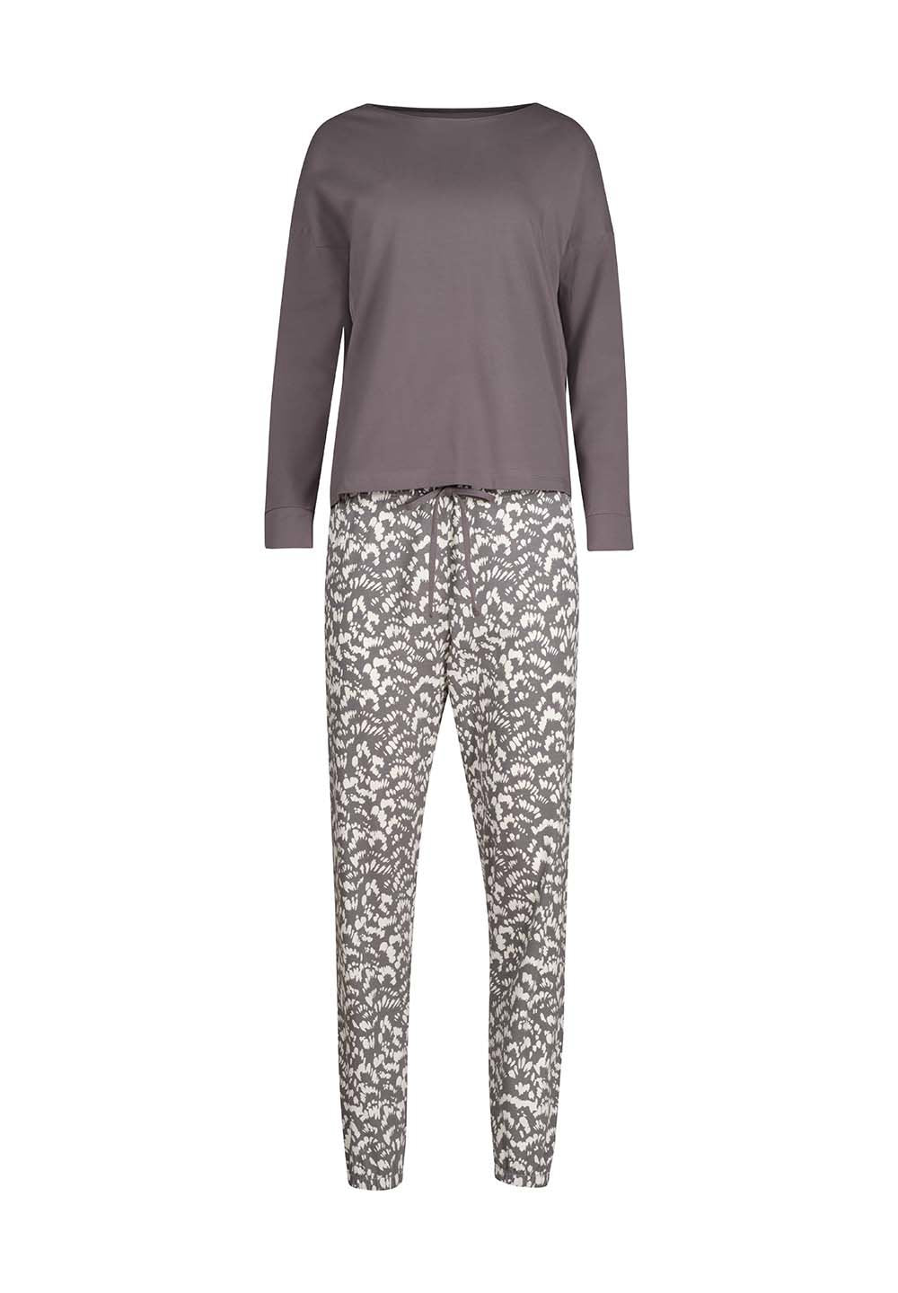 skiny-night-in-skiny-01-pyjama-lang-baumwolle-langarm-oberteil-und-hose-mit-kord image 3