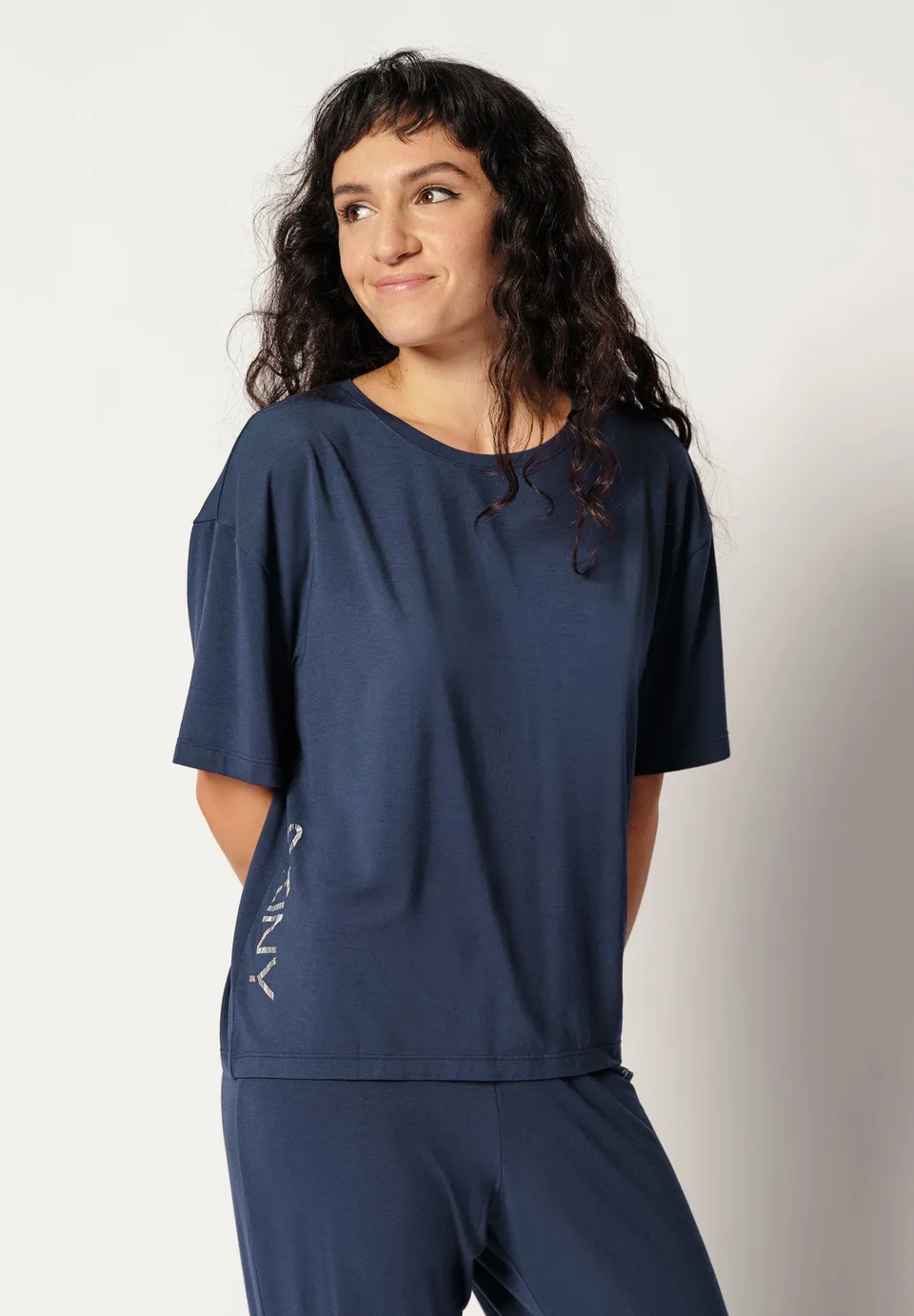 skiny-night-in-skiny-01-shirt-081244-kurzarm-tencel-schlafshirt image 1