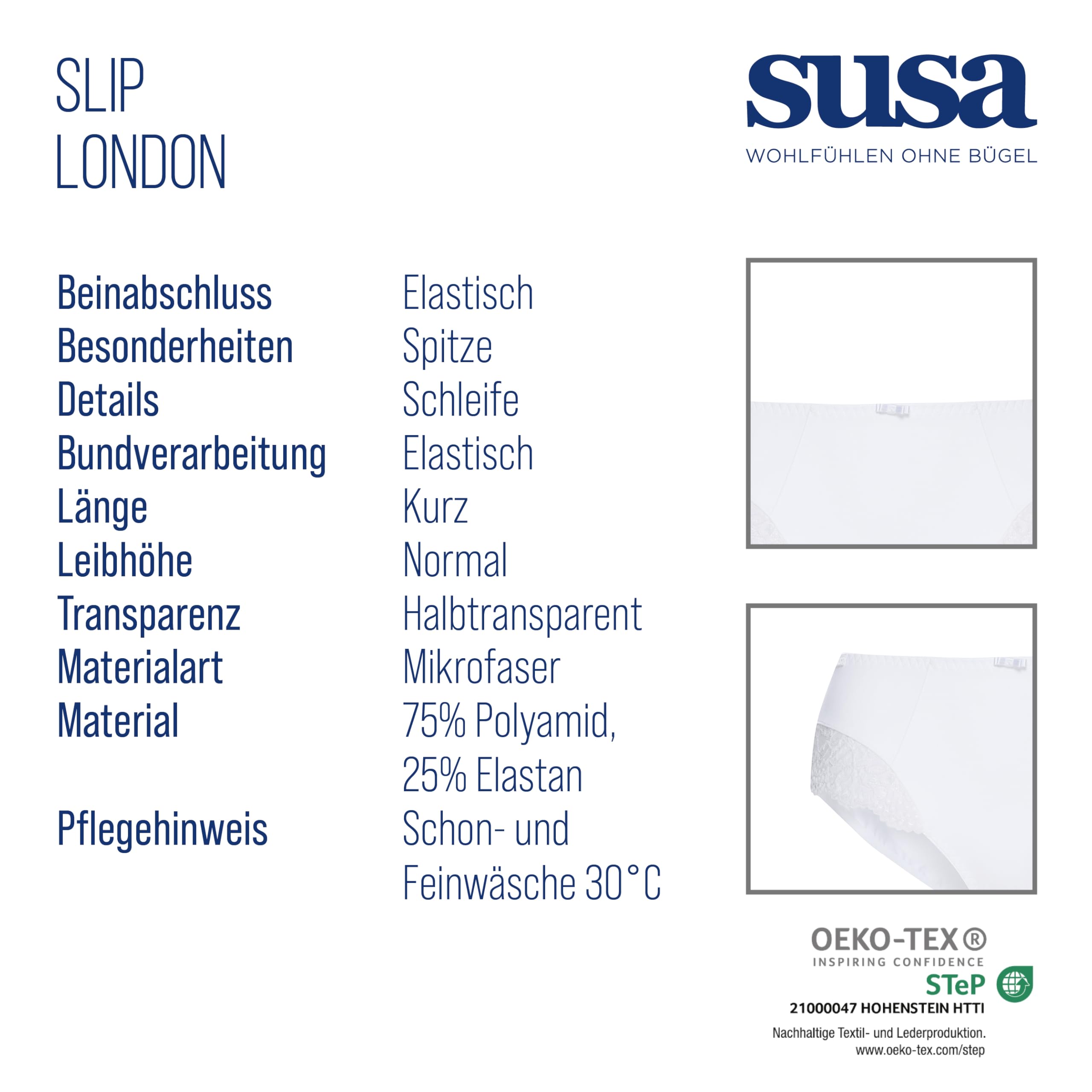 susa-london-slip-damen-bikini-mikrofaser-spitzen-slip image 5