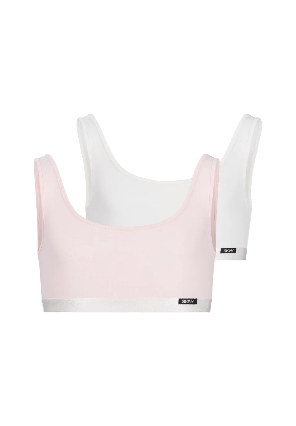 skiny-cotton-elastic-bustier-crop-top-2er-pack-ungepolstert image 1