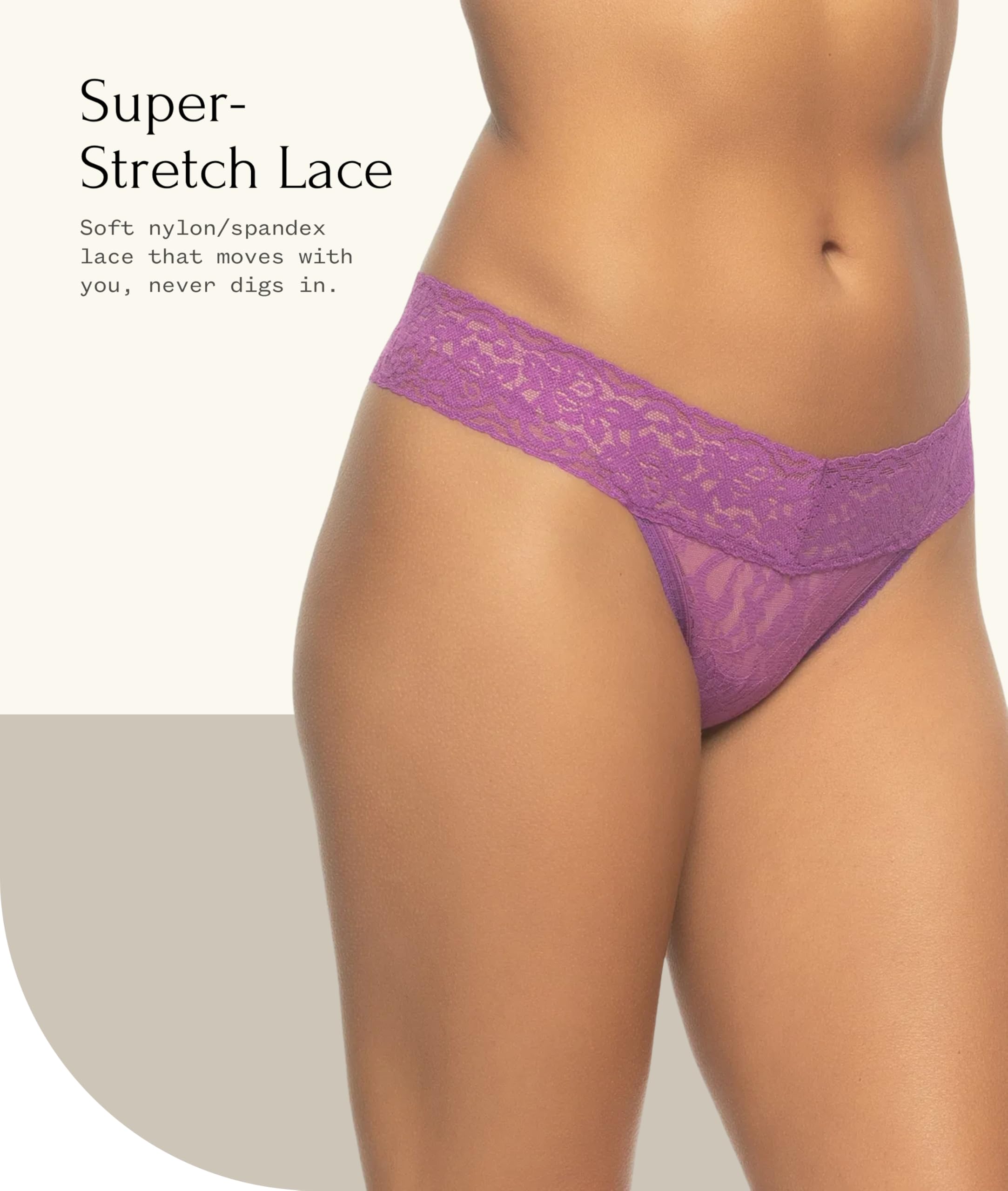 felina-secret-delight-stretchy-lace-low-rise-thong-string-4er-pack image 3