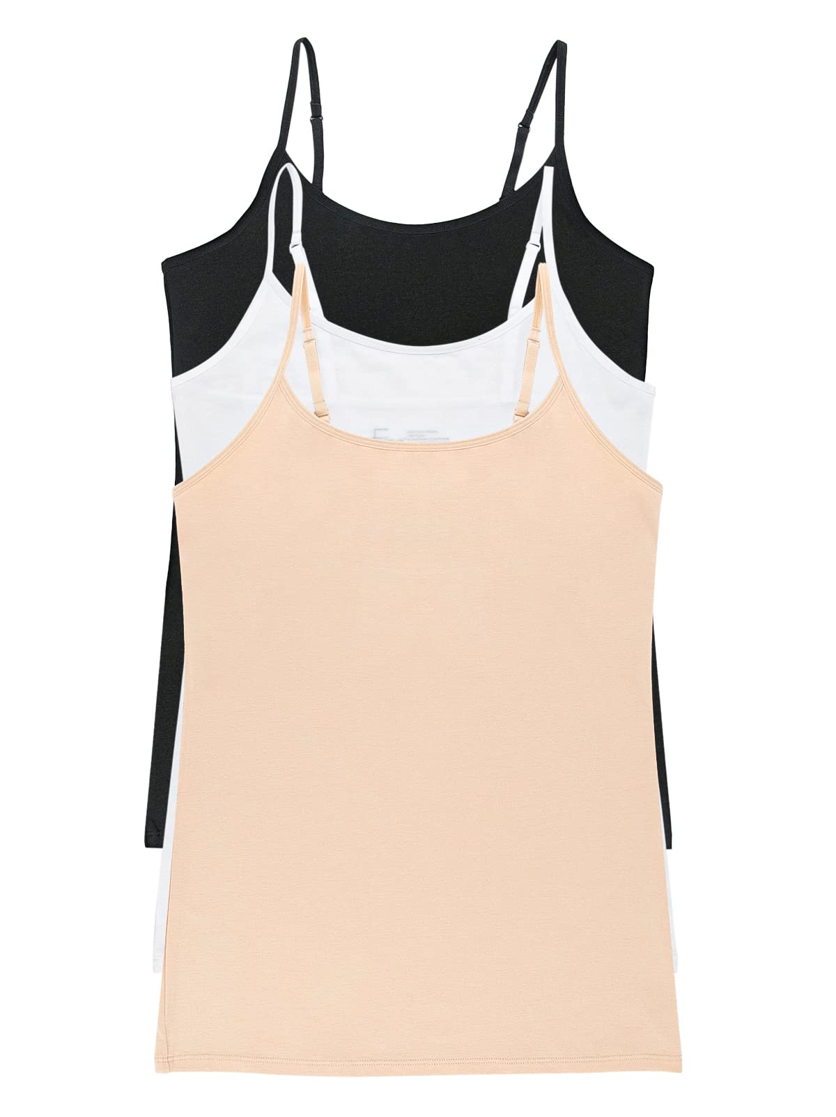 felina-cotton-modal-damen-cami-top-3er-pack-nahtlos-verstellbar image 1
