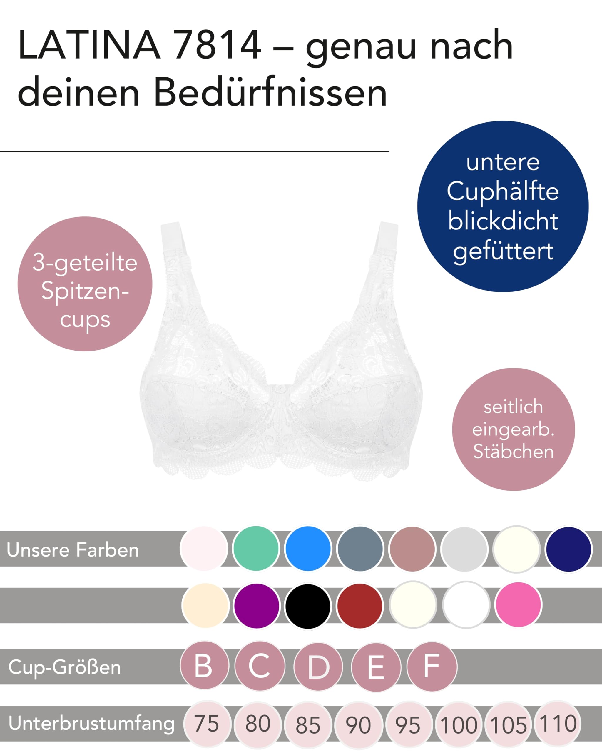 susa-latina-bh-ohne-b-gel-damen-spitze-bh-mit-gen-hten-cups image 3