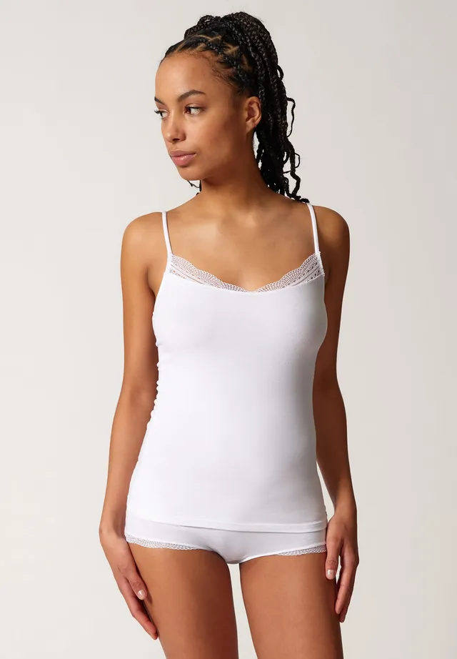 skiny-classicotton-camisole-spaghetti-tr-ger-top-mit-spitze-082001-080500 image 1