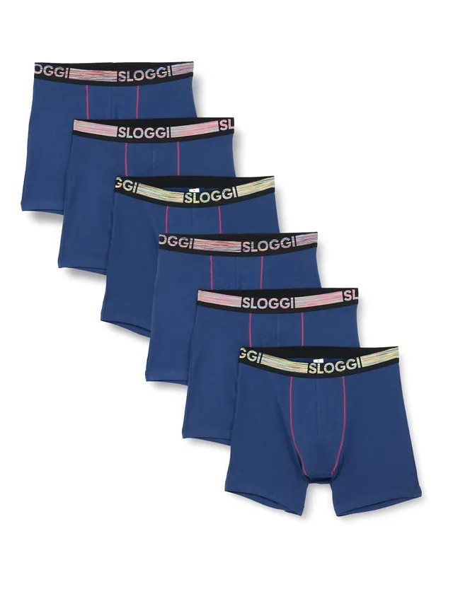 sloggi-go-abc-natural-h-short-boxershorts-6er-pack-herren image 1