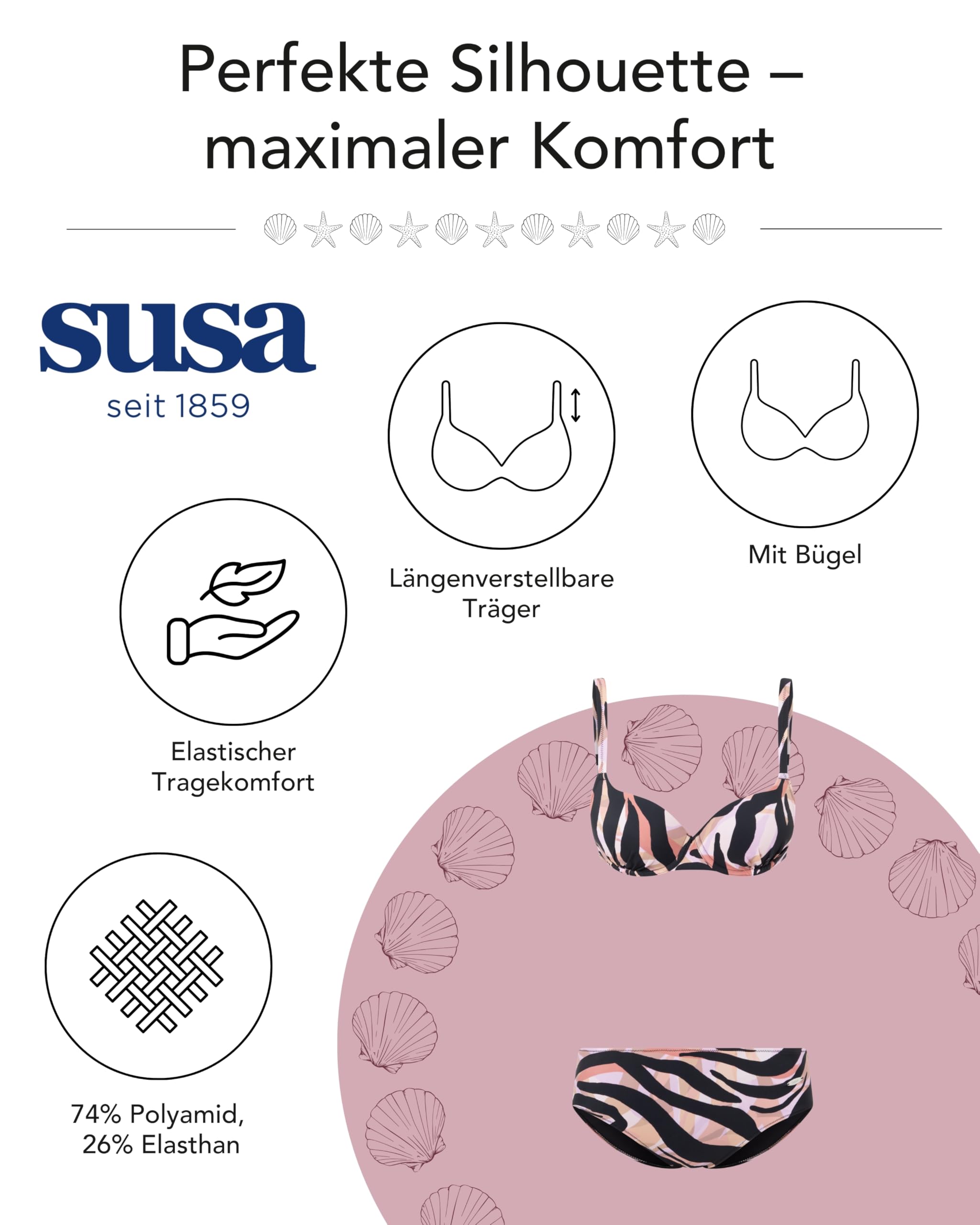susa-savanna-spirit-1992-bikini-mit-b-gel-und-schalen-black-print image 6