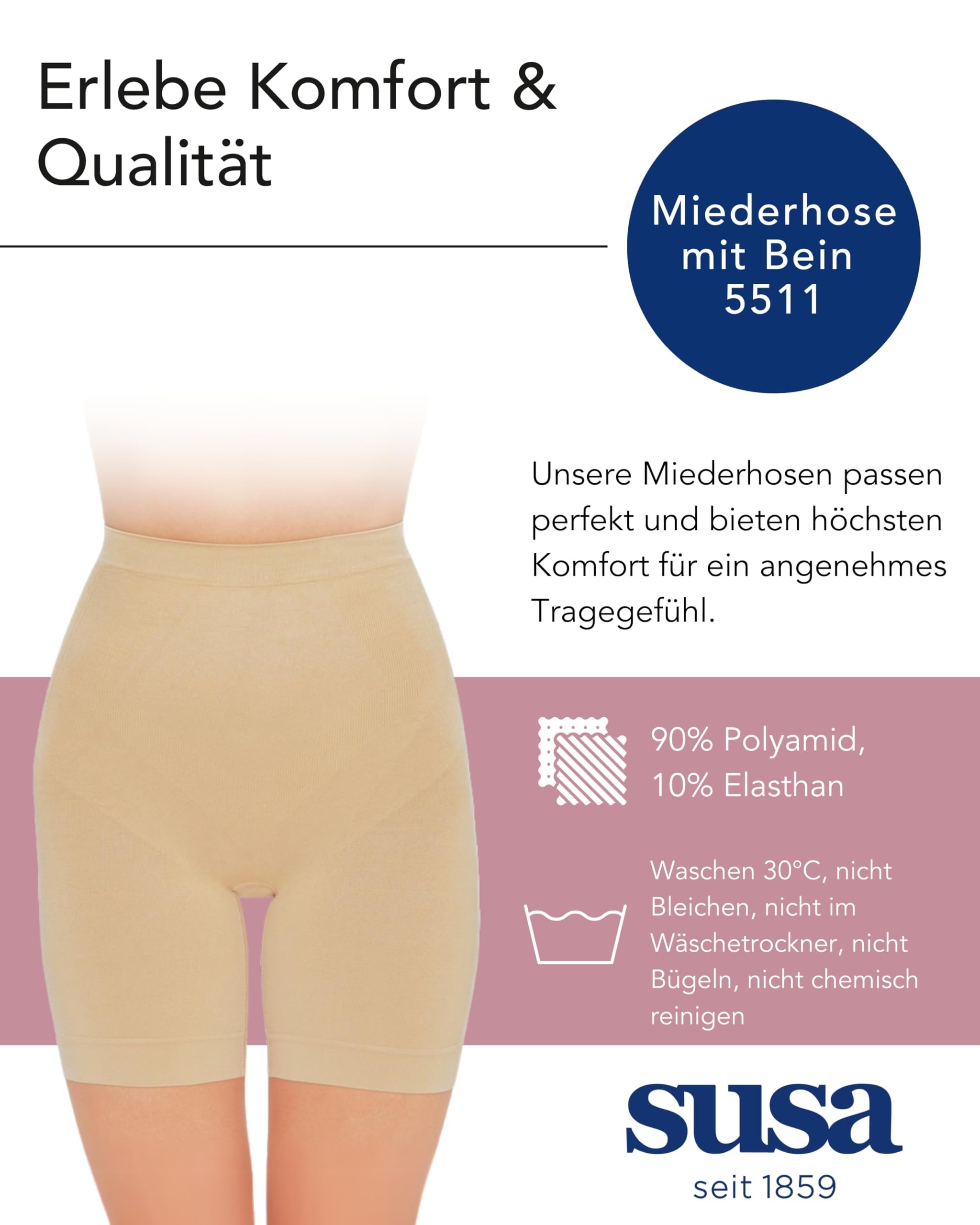 susa-miederhose-mit-bein-5511-damen-radlerhose-mit-hoher-taille image 4