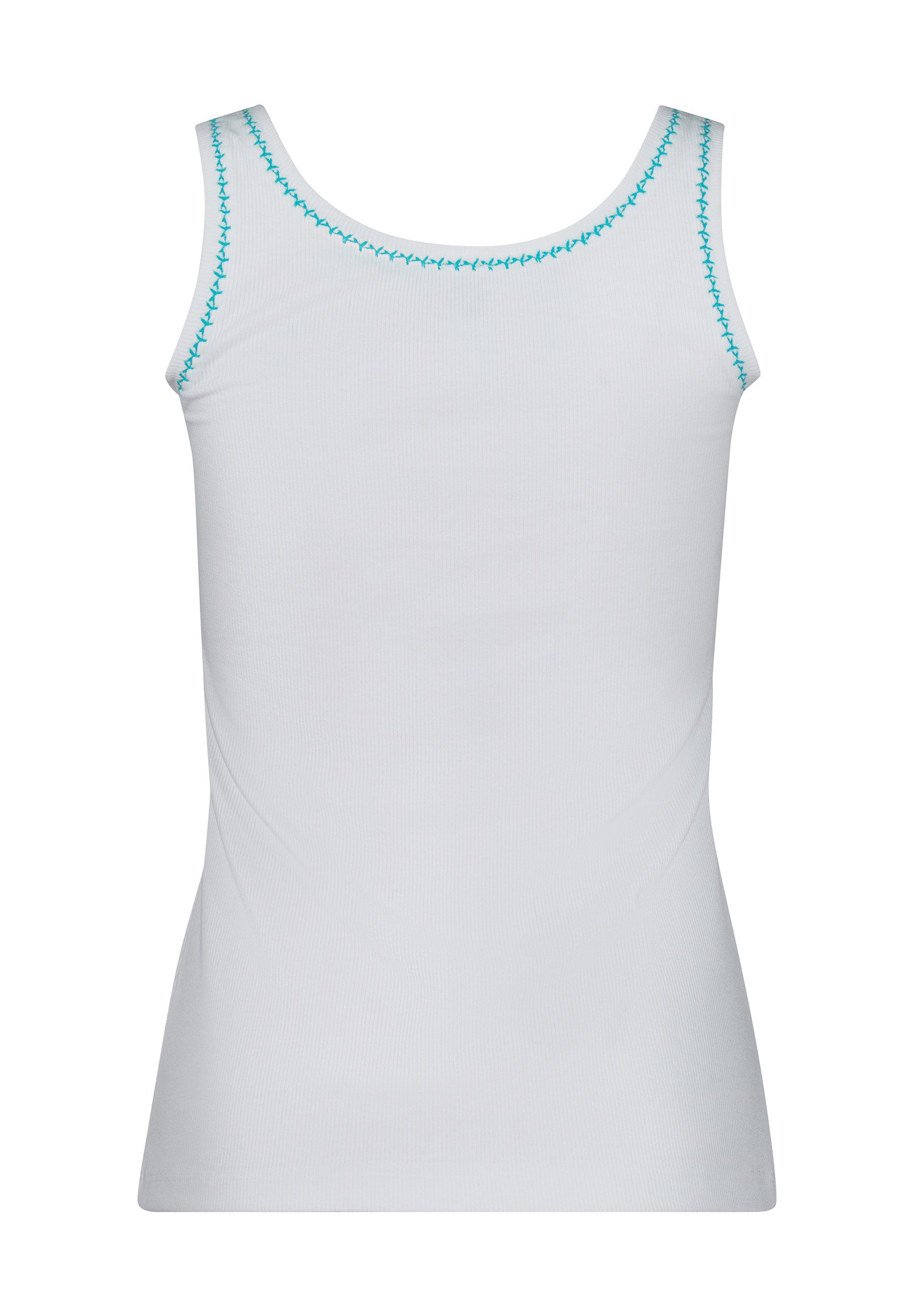 skiny-rib-tops-tank-top-whiteaqua-ripp-top-viskose-baumwolle image 2