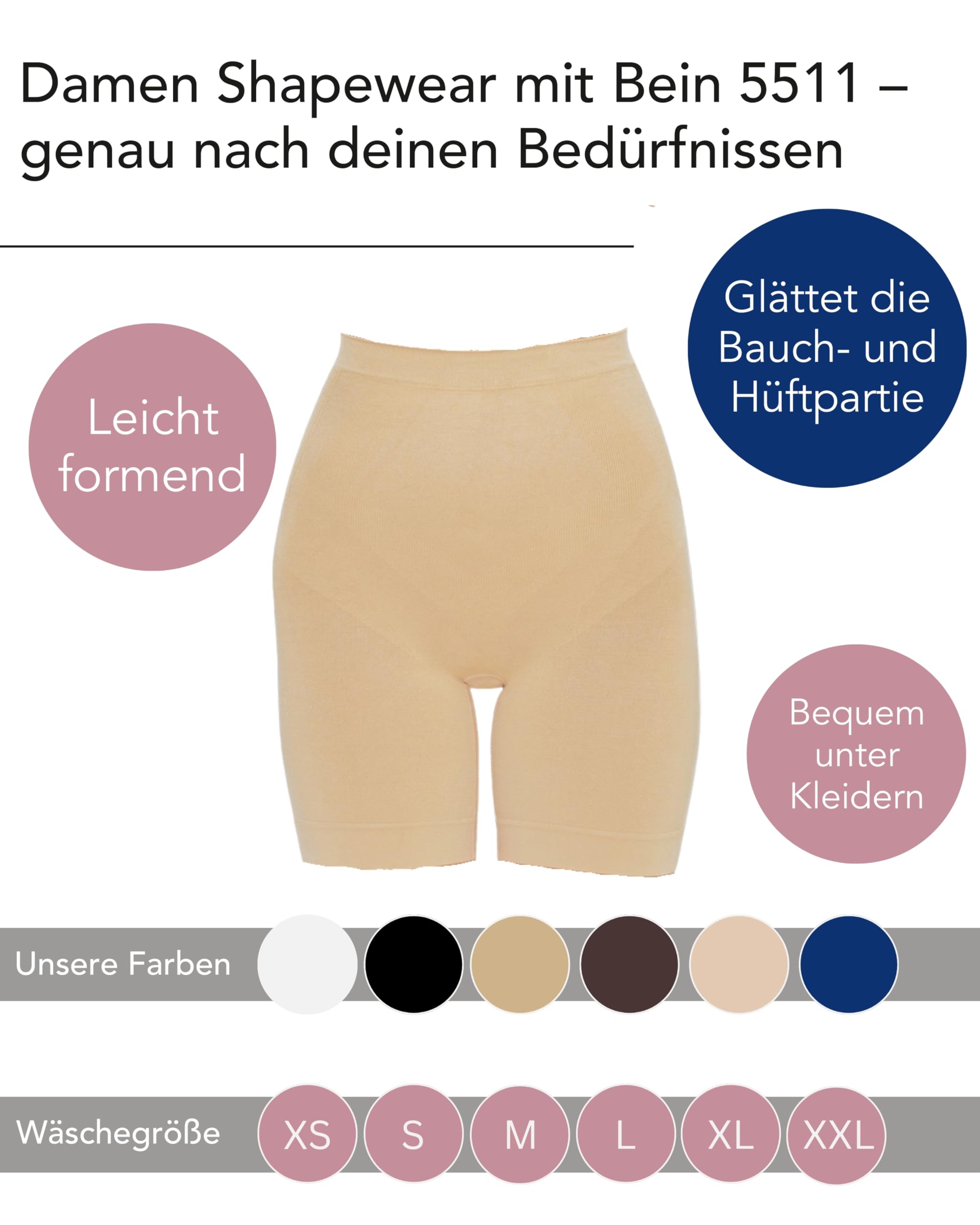 susa-miederhose-mit-bein-5511-damen-radlerhose-mit-hoher-taille image 3