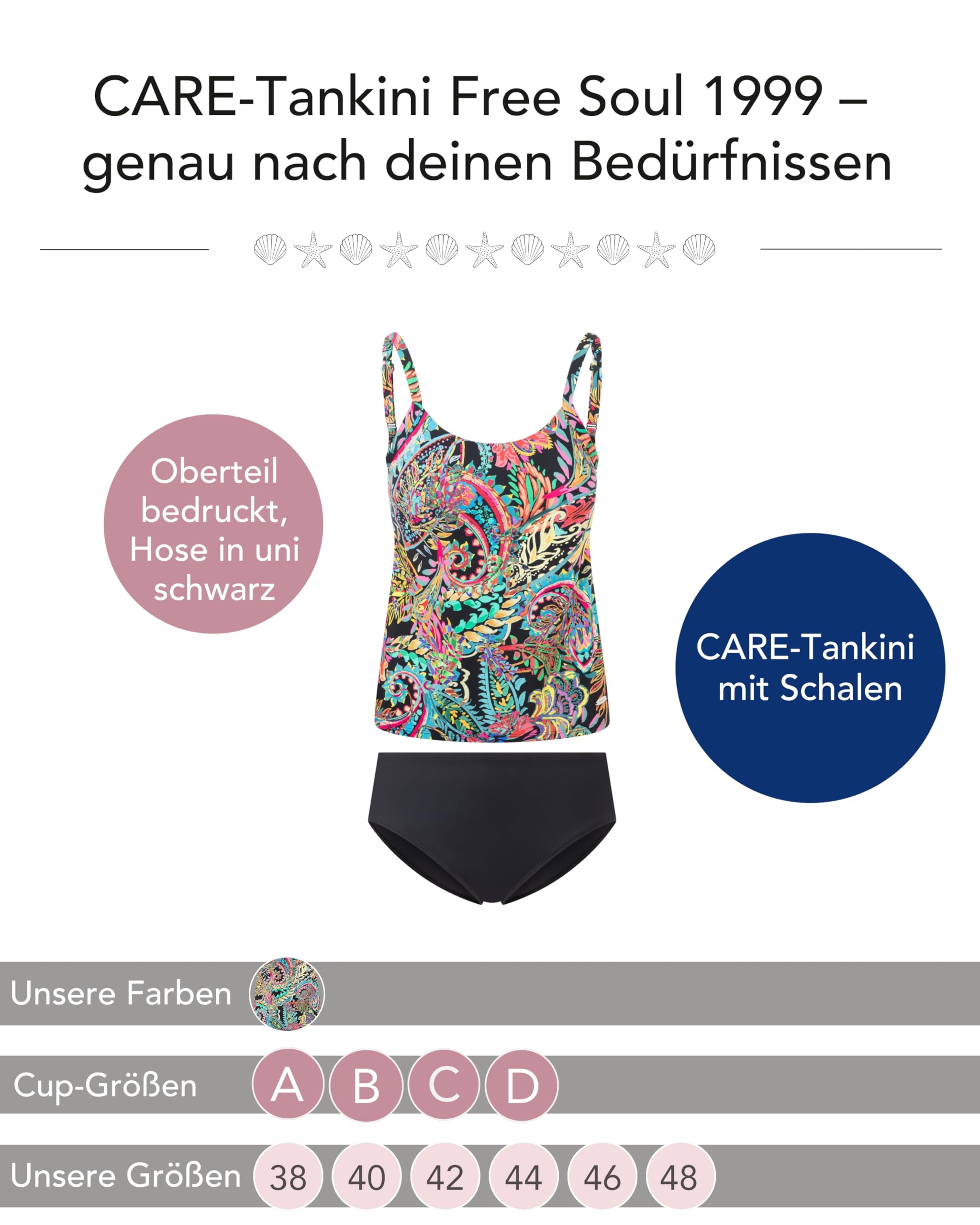 susa-free-soul-1999-care-tankini-tropical-flowers-mit-schalen-schwarz image 2