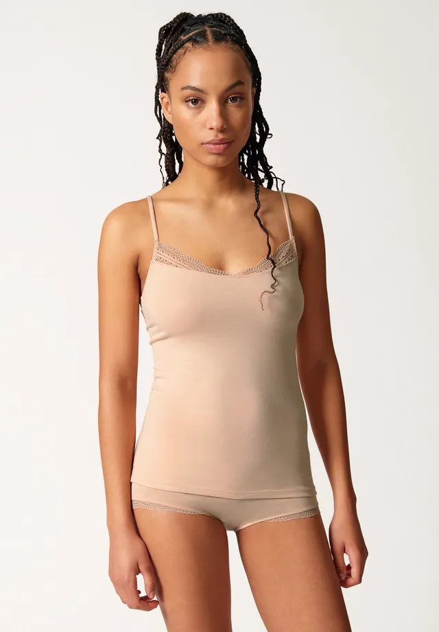 skiny-classicotton-camisole-082001-spaghettitr-ger-top-mit-spitze image 1