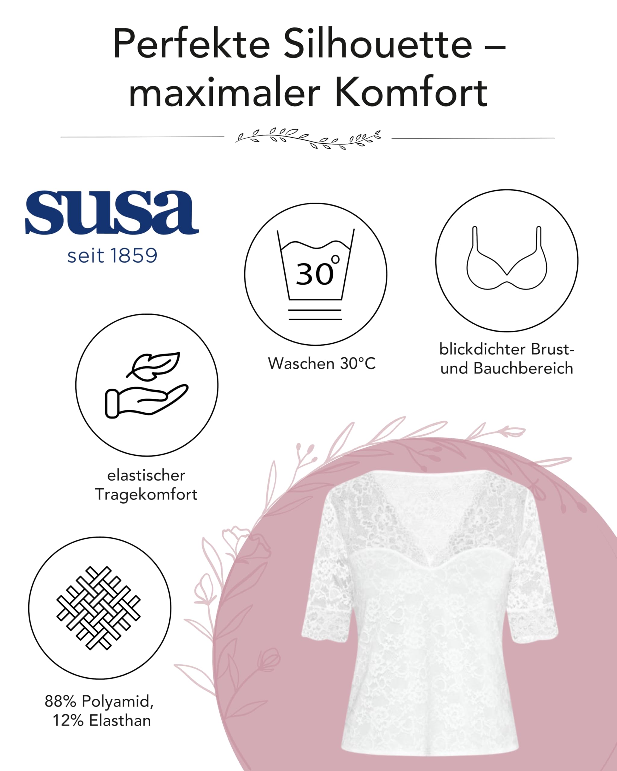 susa-dirndlbluse-5576-halb-arm-mit-floraler-spitze-gr-32-44 image 3