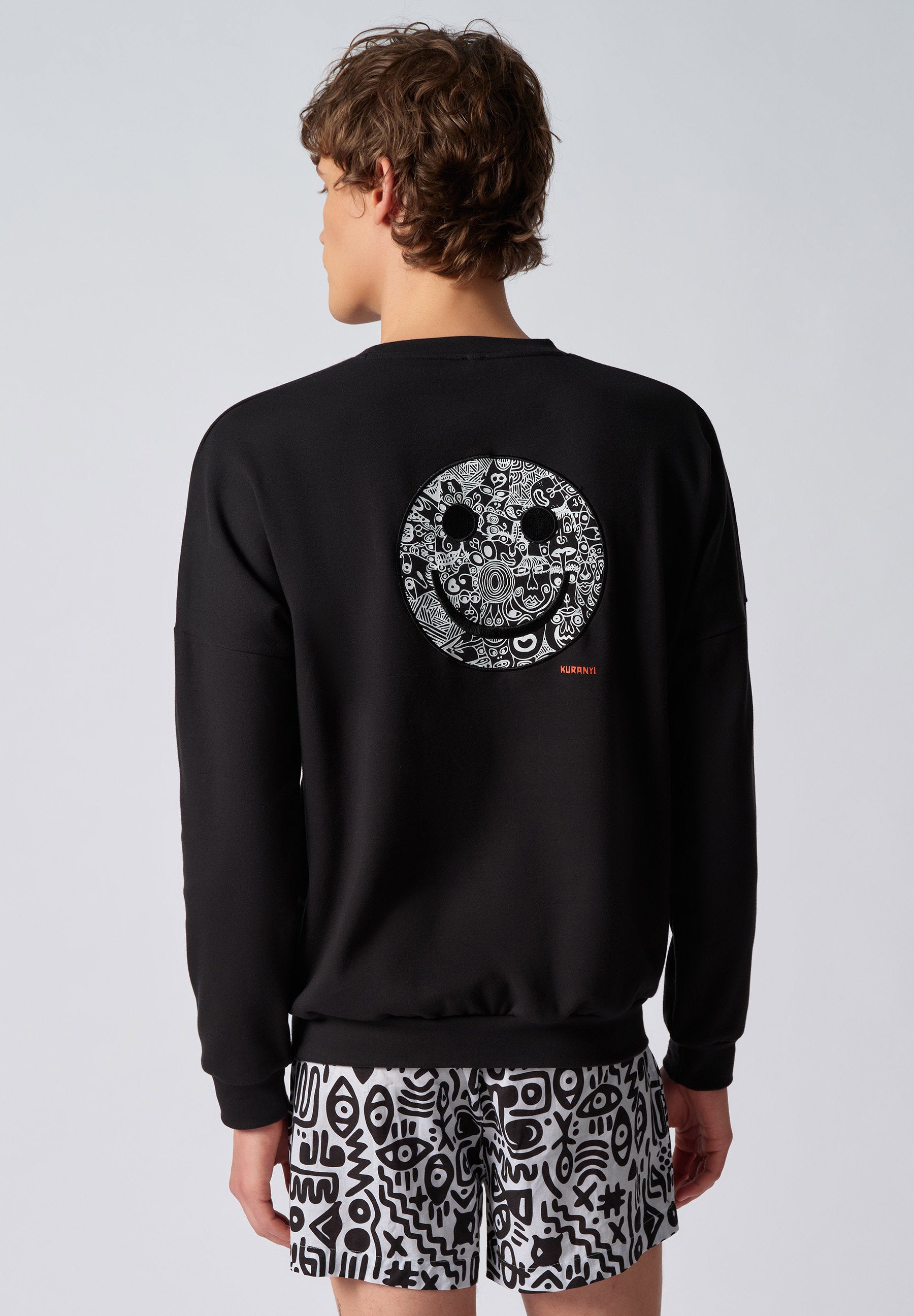 skiny-x-lounge-sweatshirt-087041-08a161-mit-print-herren image 2