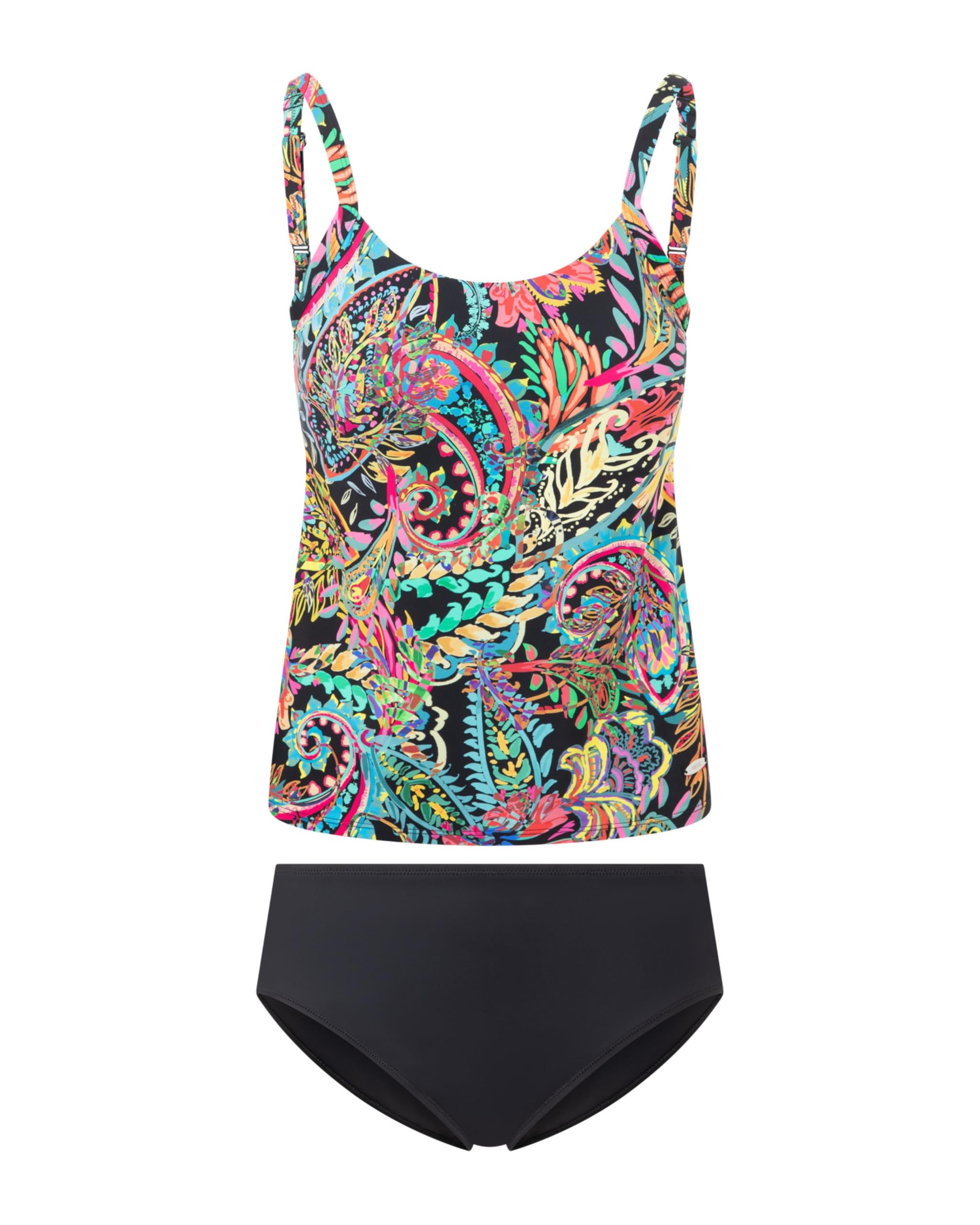 susa-free-soul-1999-care-tankini-tropical-flowers-mit-schalen-schwarz image 1