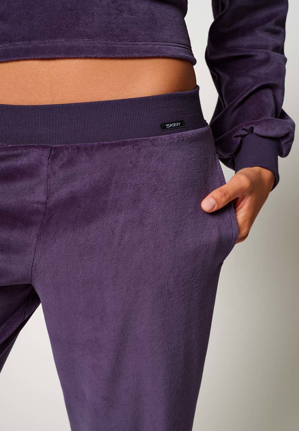 skiny-night-in-skiny-03-damen-pyjama-hose-lang-samt-086969 image 5