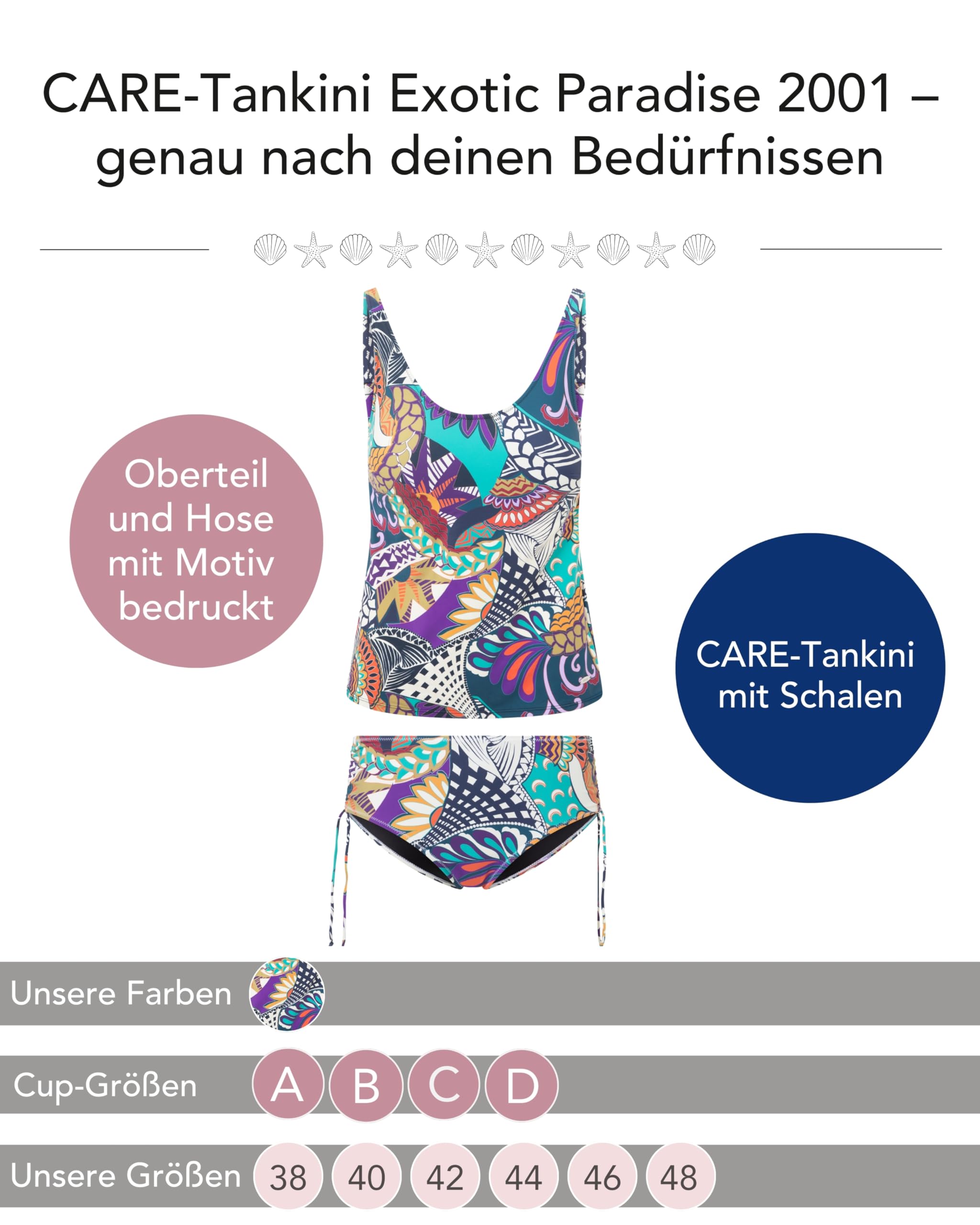 susa-exotic-paradise-2001-care-tankini-mit-schalen-multicolor image 2