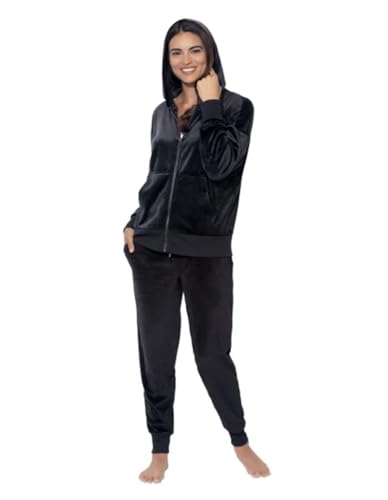 felina-damen-velours-trainingsanzug-2-teilig-hoodie-jogger image 8