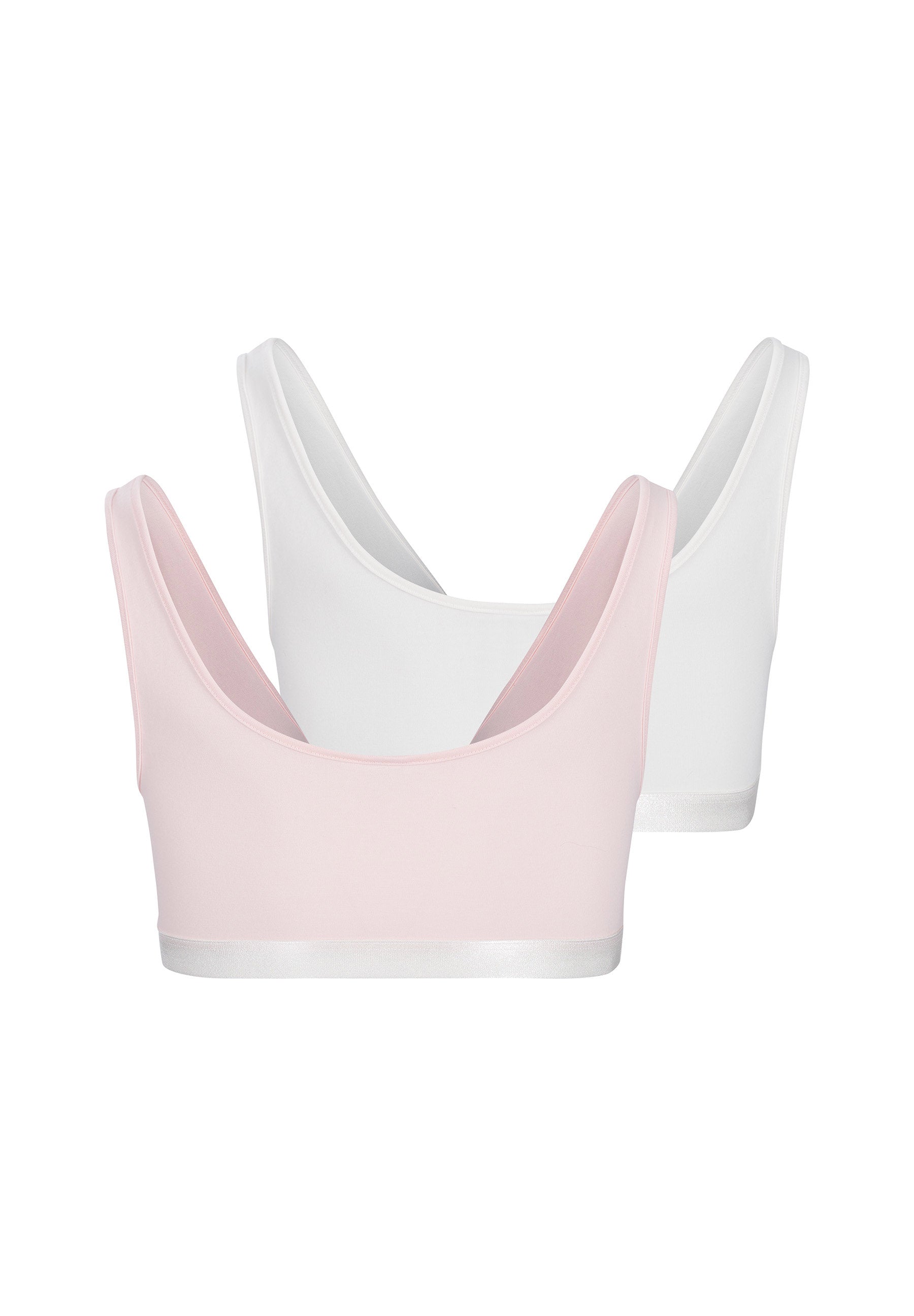 skiny-cotton-elastic-bustier-crop-top-2er-pack-ungepolstert image 2