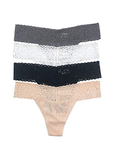 felina-secret-delight-stretchy-lace-low-rise-thong-string-4er-pack image 8