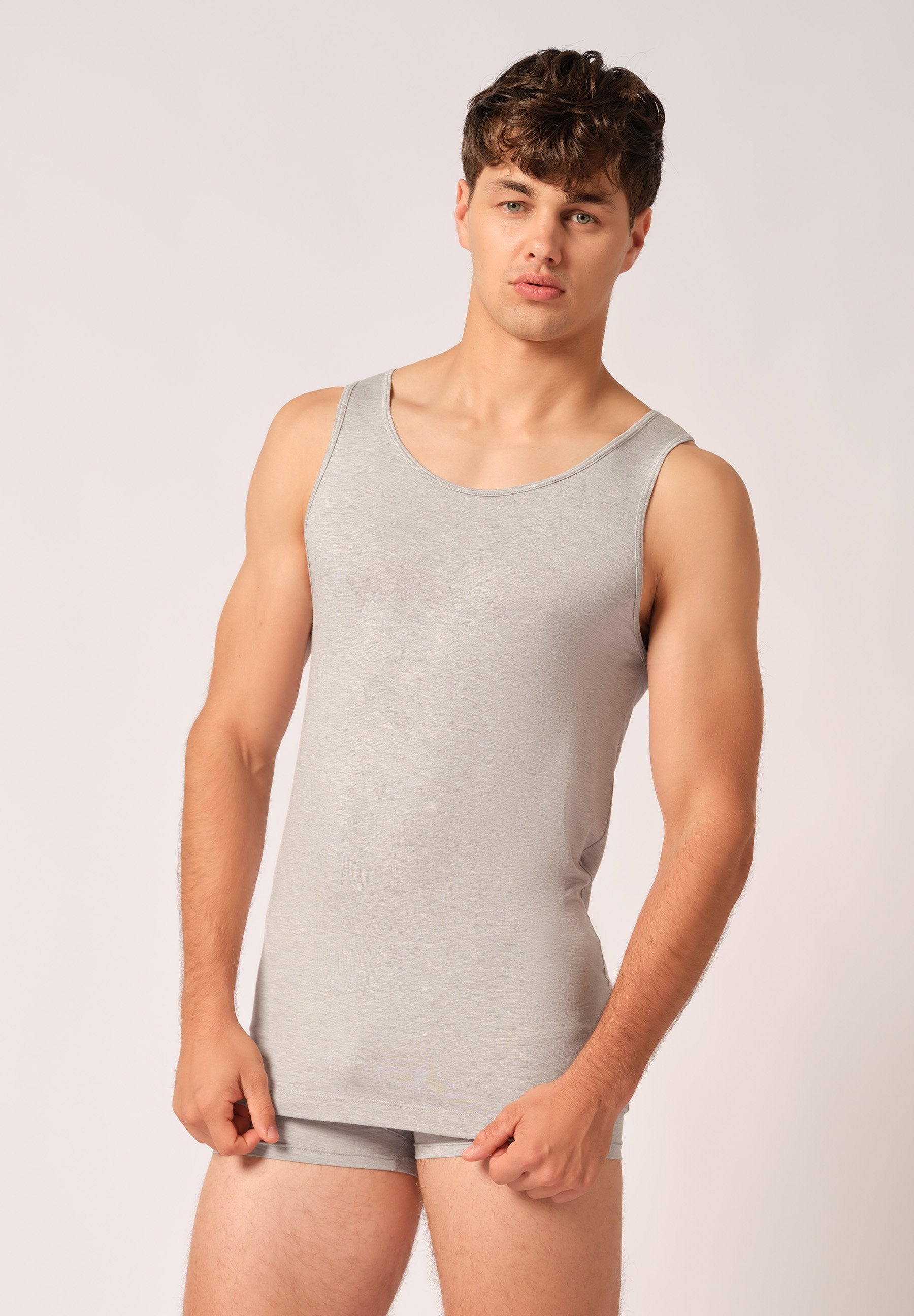 skiny-bamboo-deluxe-tank-top-herren-unterhemd-rmellos image 1