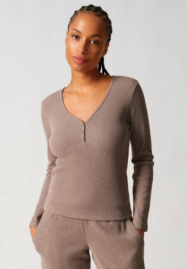 skiny-cozy-waffles-shirt-langarm-pyjama-oberteil image 1