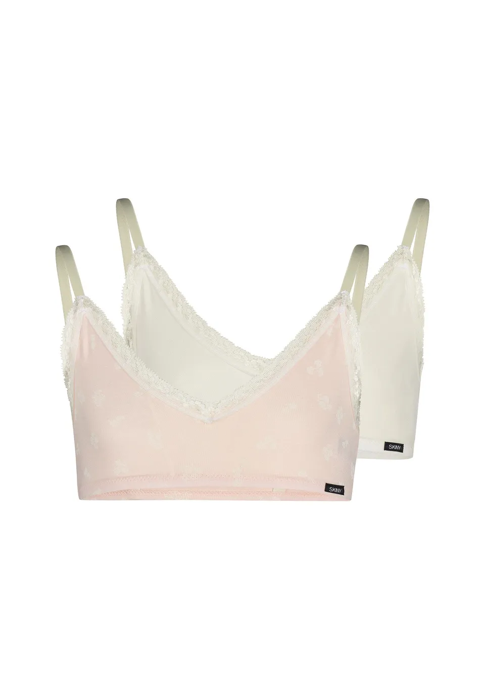 skiny-cottonlace-multipack-bustier-2er-pack-ungepolstert-mit-spitze image 1
