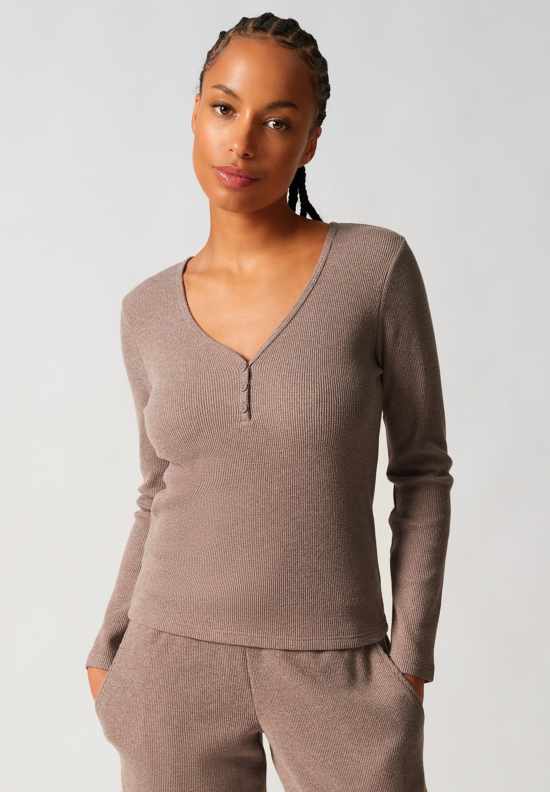 skiny-cozy-waffles-shirt-langarm-pyjama-oberteil image 1