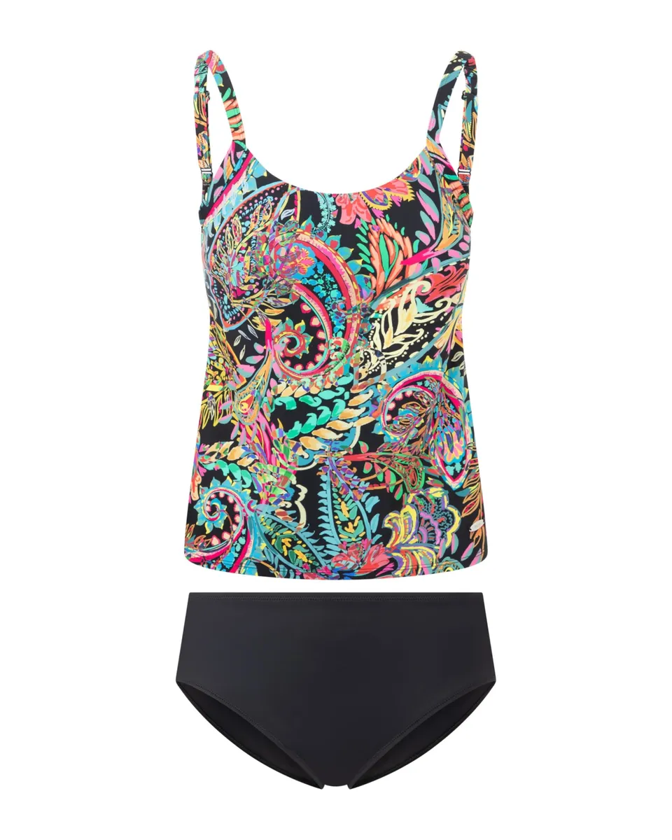 susa-free-soul-1999-care-tankini-tropical-flowers-mit-schalen-schwarz image 1