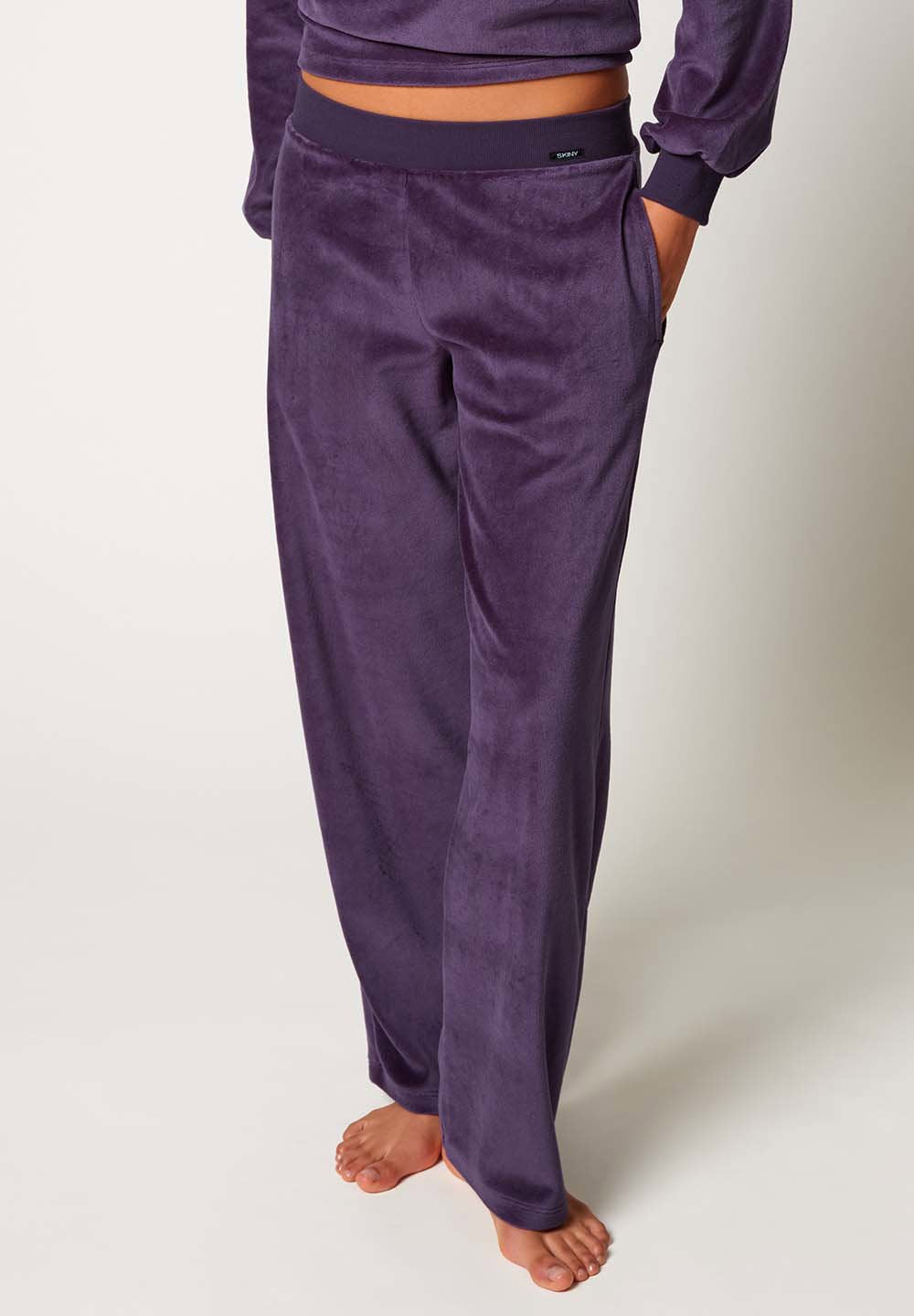 skiny-night-in-skiny-03-damen-pyjama-hose-lang-samt-086969 image 1
