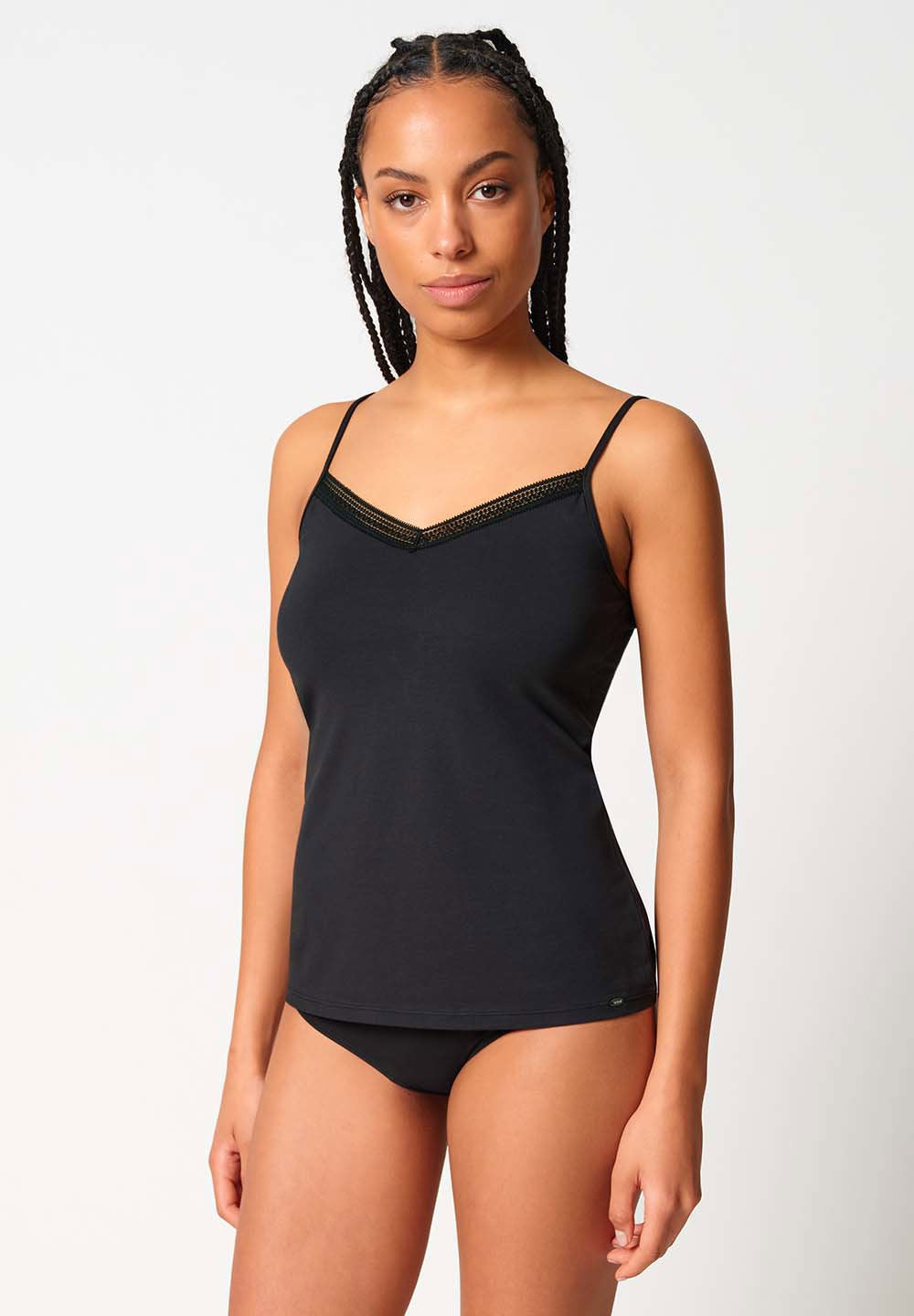 skiny-natural-beauty-camisole-top-mit-spitze-v-ausschnitt image 1