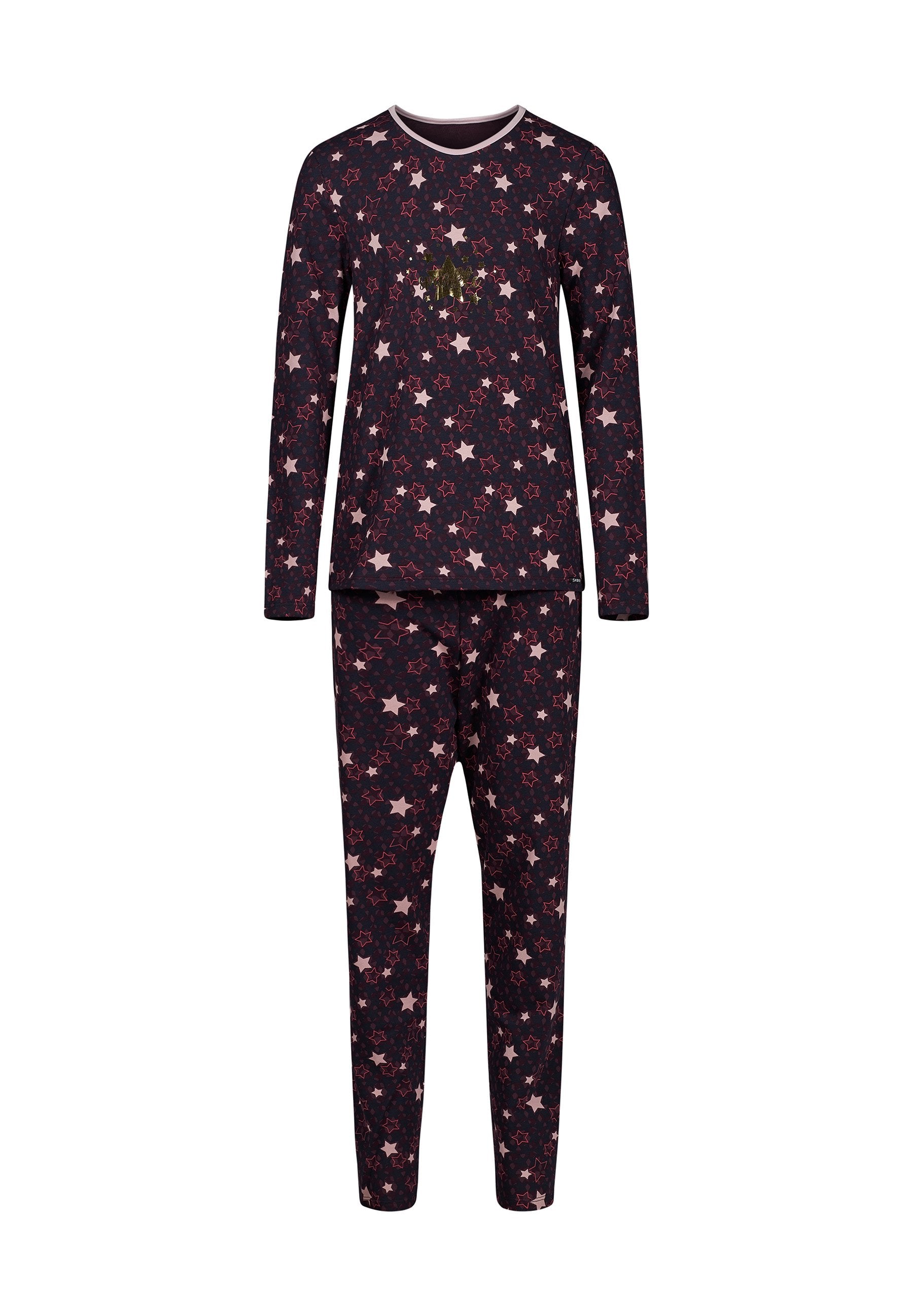 skiny-night-in-skiny-pyjama-girls-lang-030075-m-dchen-pyjama-baumwolle image 1