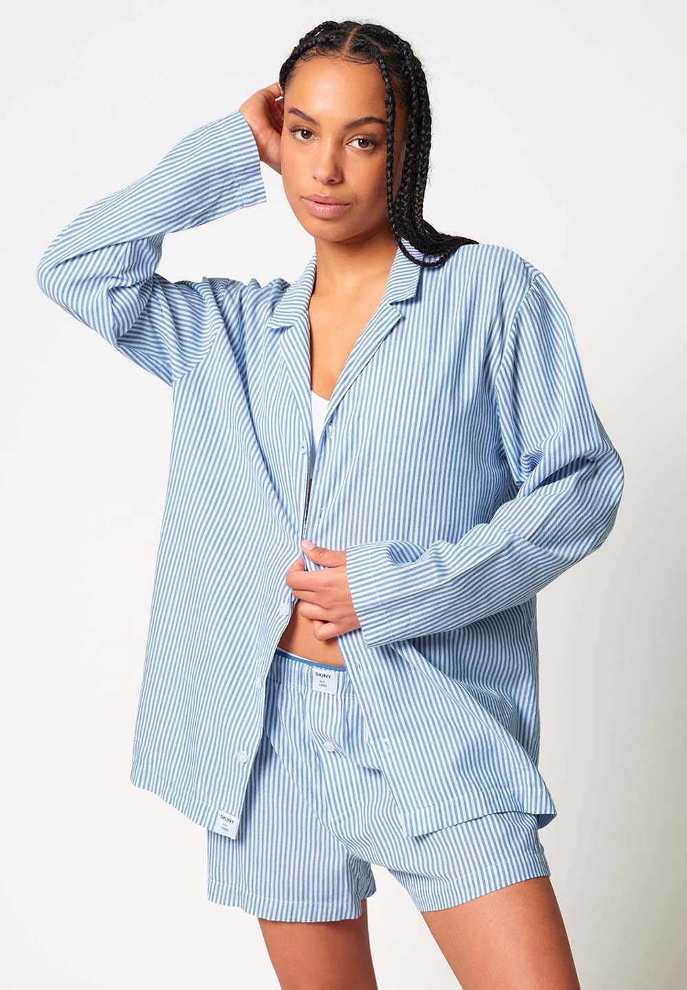 skiny-unight-unisex-hemd-langarm-083025-pyjama-oberteil-aus-baumwolle image 2
