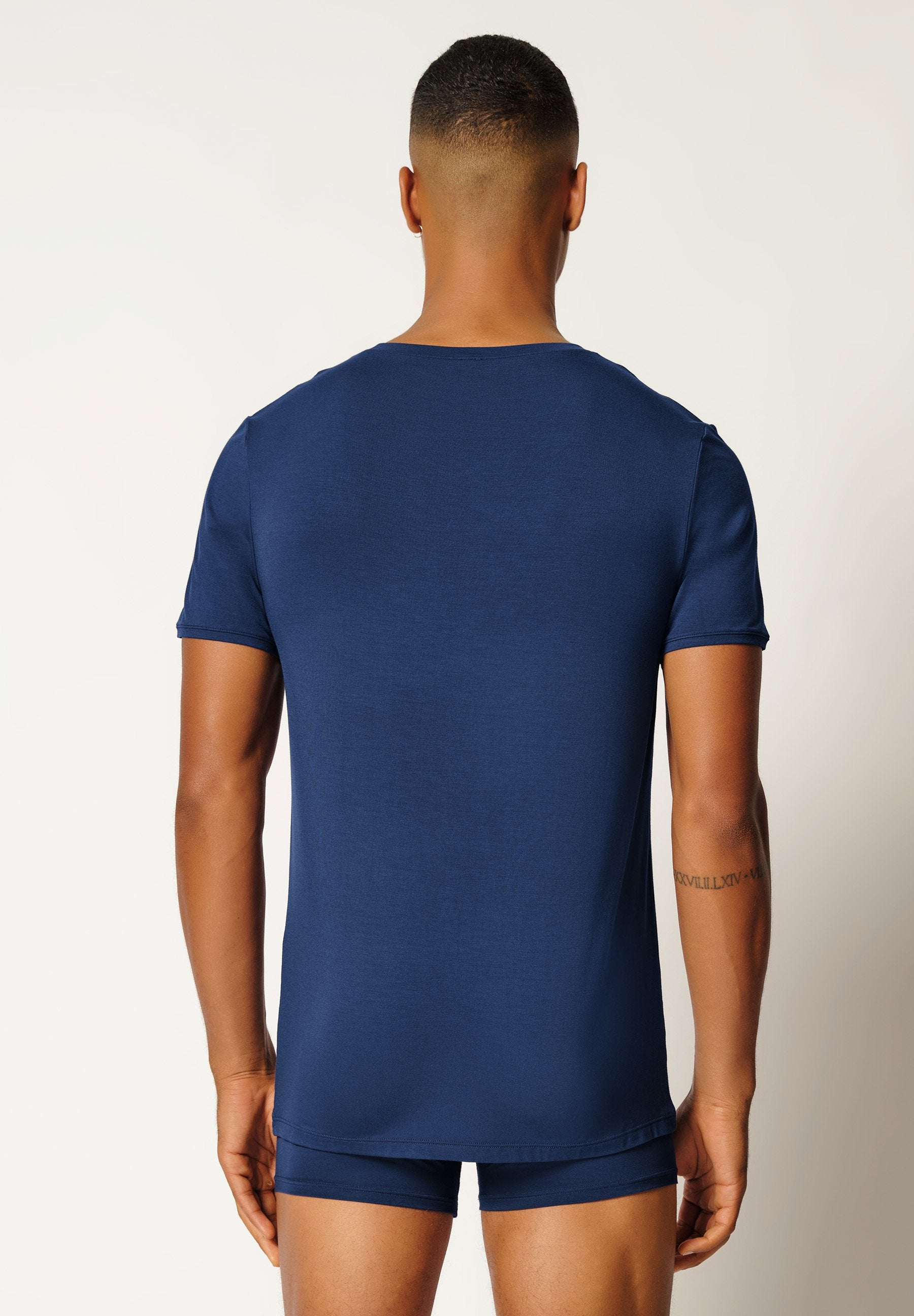 skiny-bamboo-deluxe-v-ausschnitt-shirt-kurzarm-herren image 2