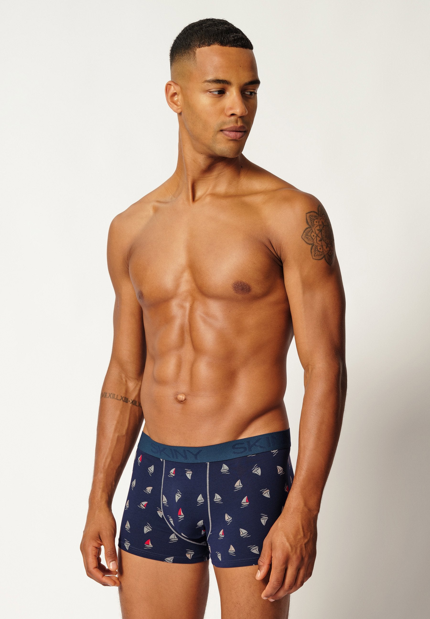 skiny-cotton-multipack-trunks-2er-pack-herren-mit-print image 1