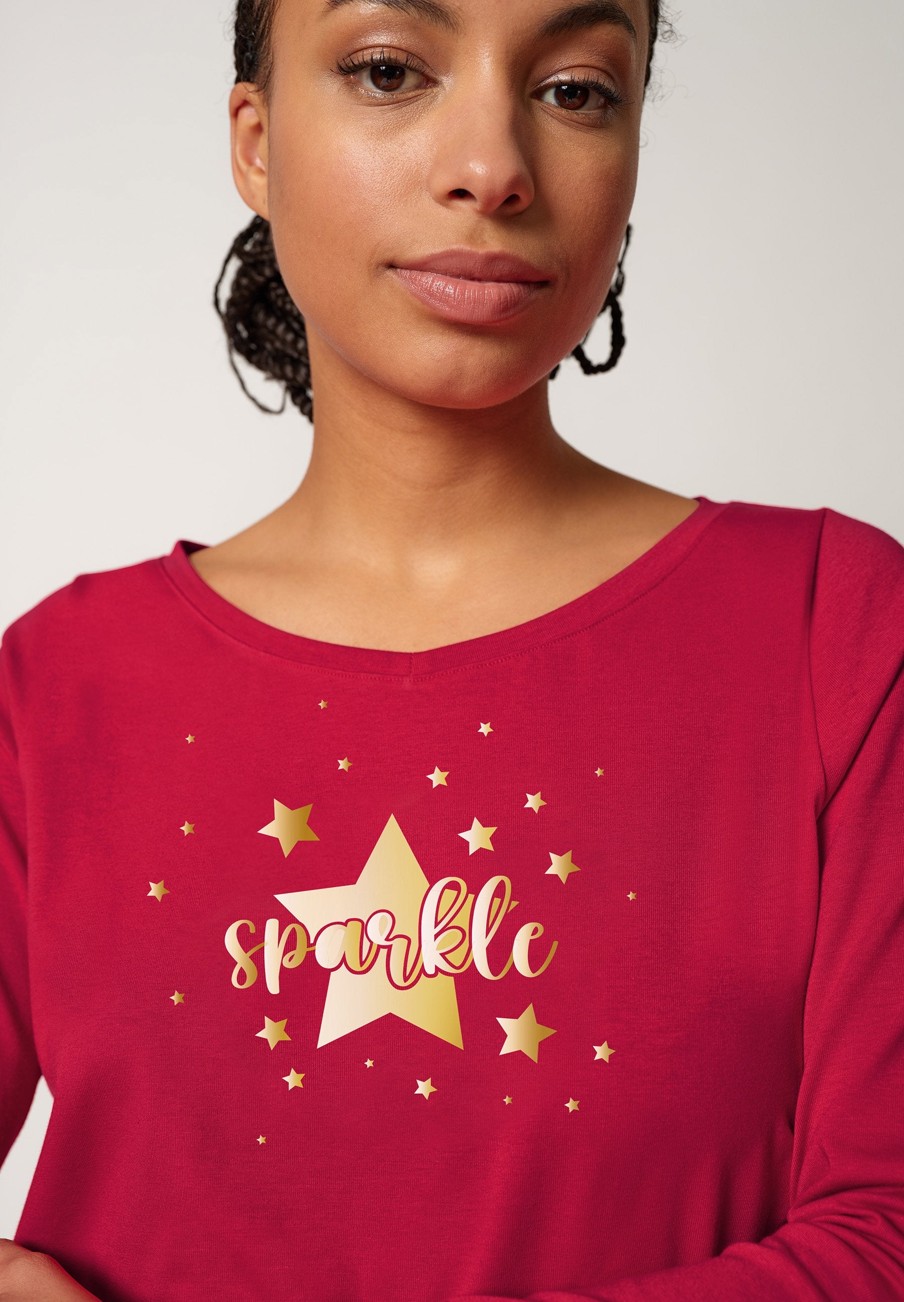skiny-night-in-skiny-04-082553-08s657-langarm-shirt-mit-v-ausschnitt image 5